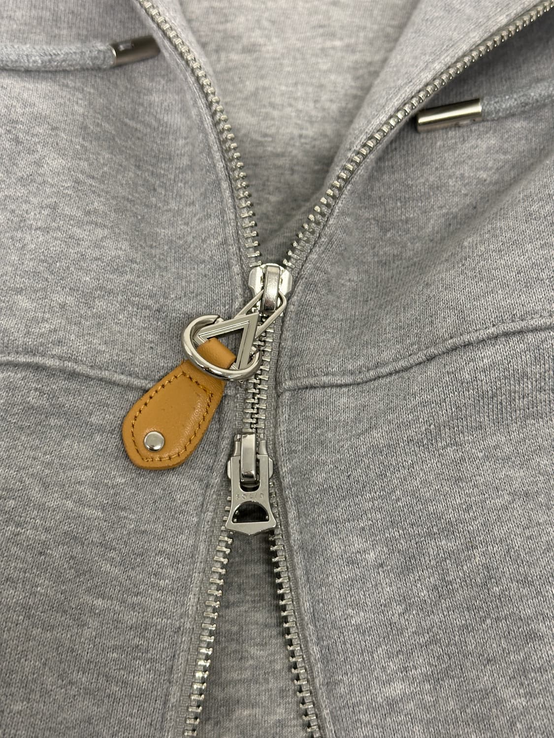 25f/w 그레이 레더 슬라이드 후드 집업(50) 상품이미지7