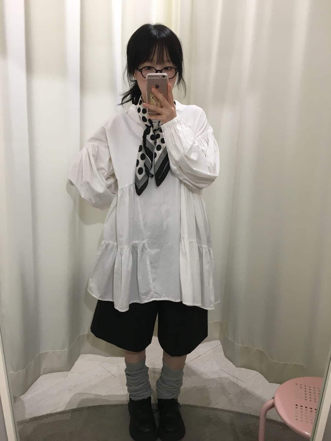Ruffled Hem Smock Dress 상품이미지2
