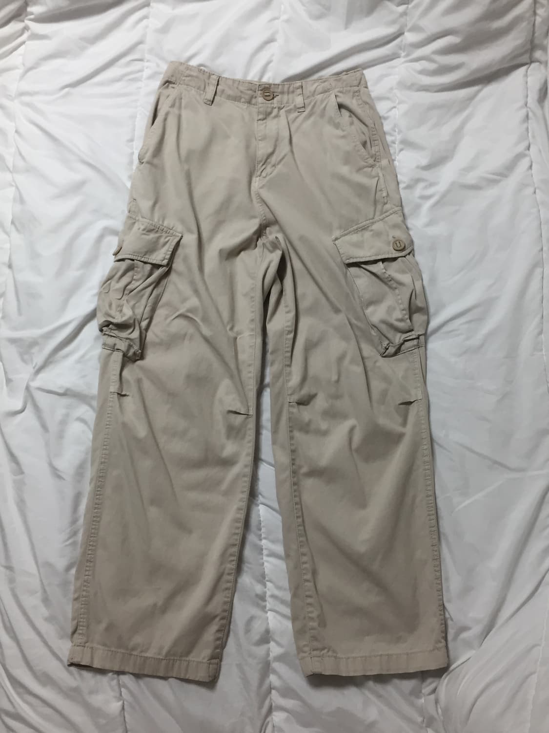 자라 베이지 코튼 카고팬츠 상품이미지2