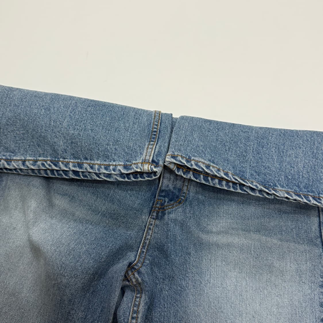 토니웩 플레어 레그 데님 팬츠 워시드 블루 M(30) 상품이미지6