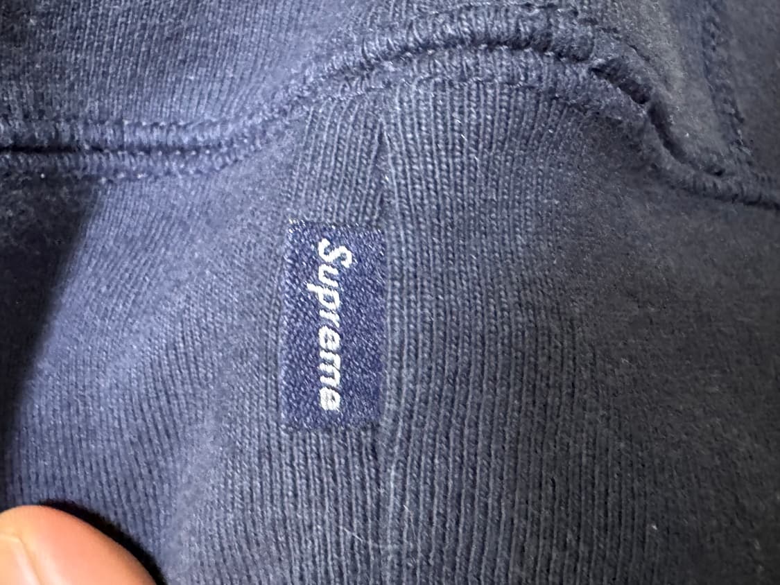 슈프림 크로스 박스로고 후드 네이비 20fw XL 상품이미지7