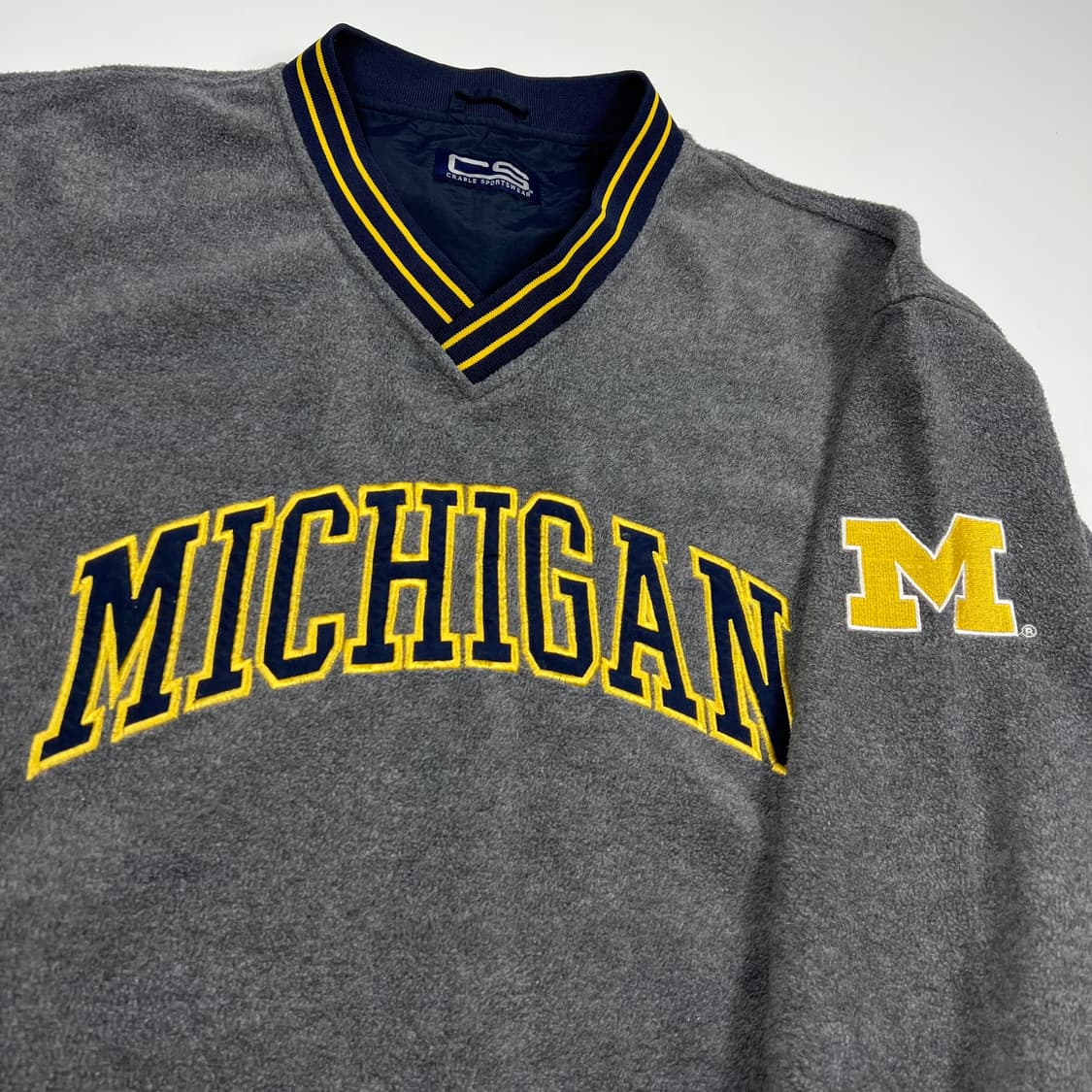 USA 빈티지 미시건 플리스 웜업 2XL 상품이미지3