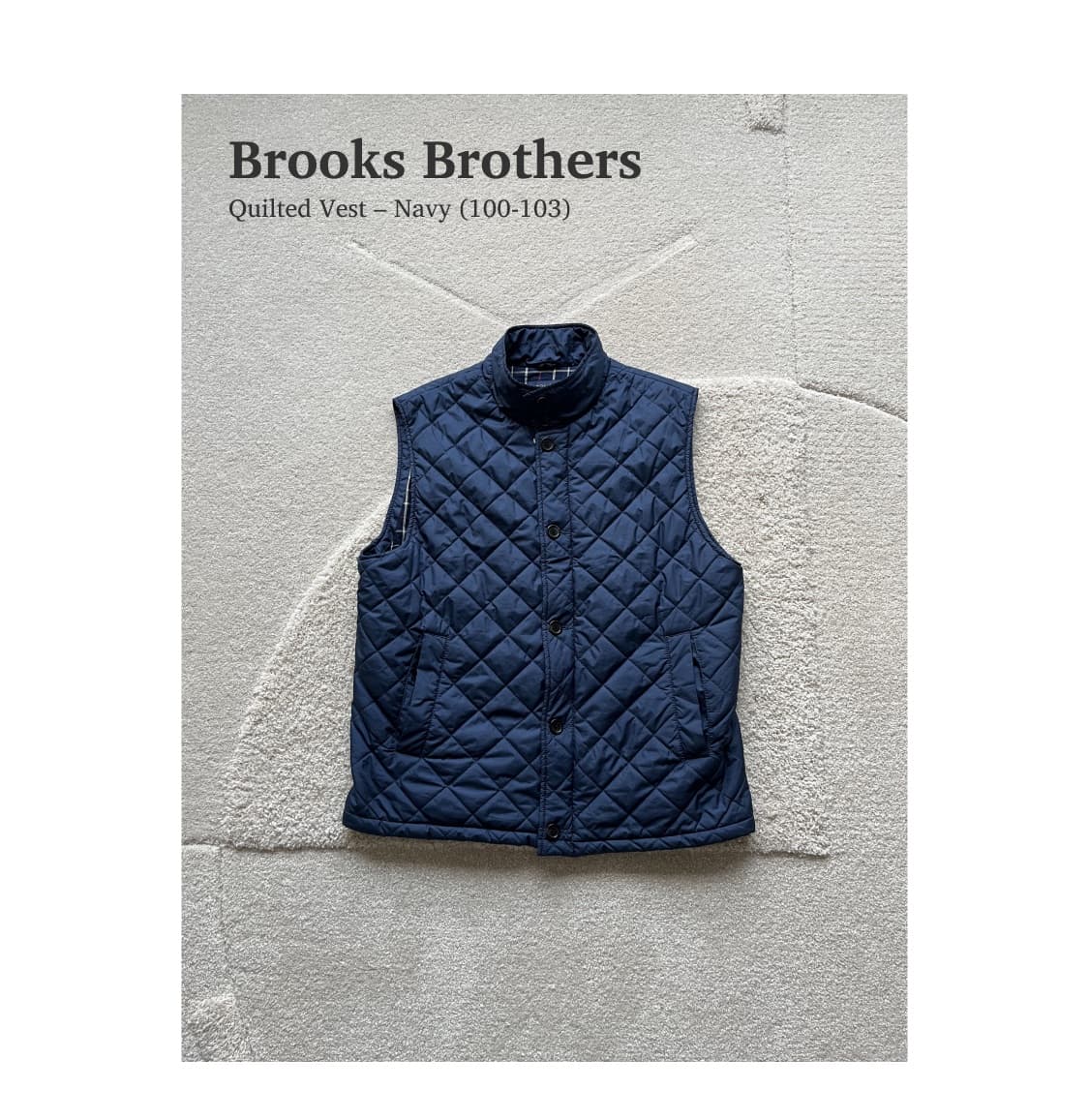 브룩스 브라더스 퀄티드 베스트 (100-105) 상품이미지1