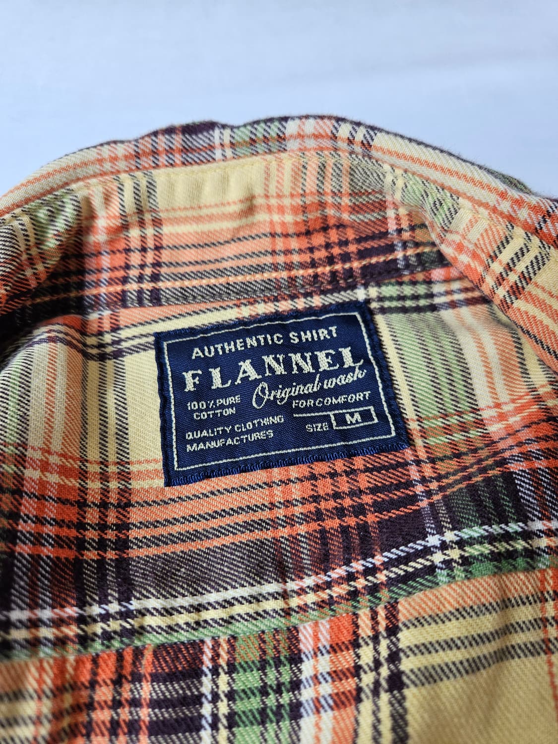유니클로 jp 퓨어코튼 플란넬 체크 셔츠 빈티지 M 상품이미지2