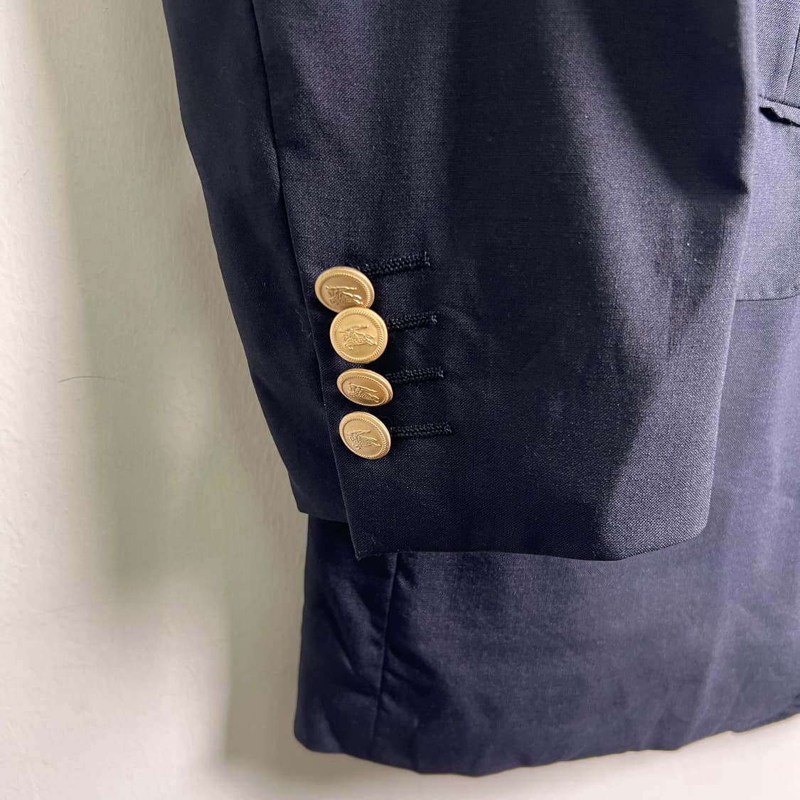 버버리 빈티지 네이비 더블 브레스티드 금장 블레이저 상품이미지5