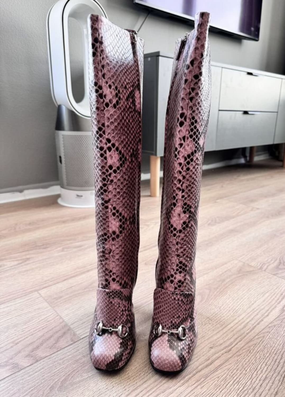 GUCCI 구찌 홀스빗 부츠(파이톤 스킨-뱀피)36 사이즈-해외발송 상품이미지3