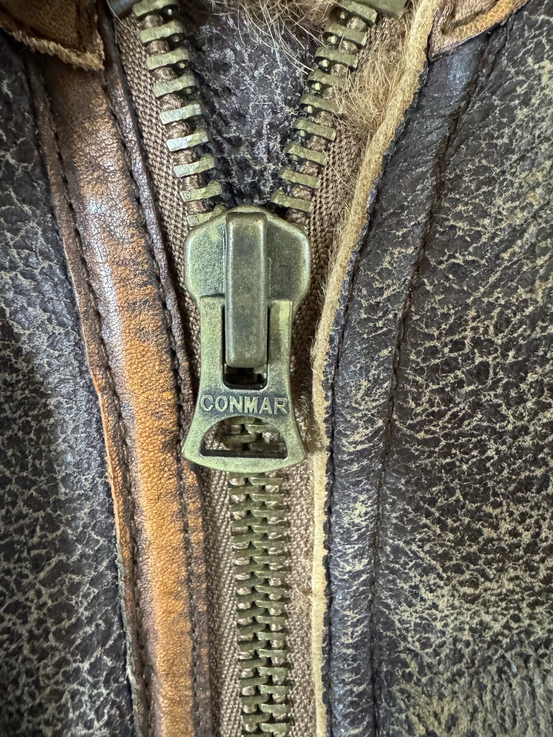 L (14FW) 폴로 랄프로렌 b-3 무스탕 가죽 자켓 브라운 상품이미지3