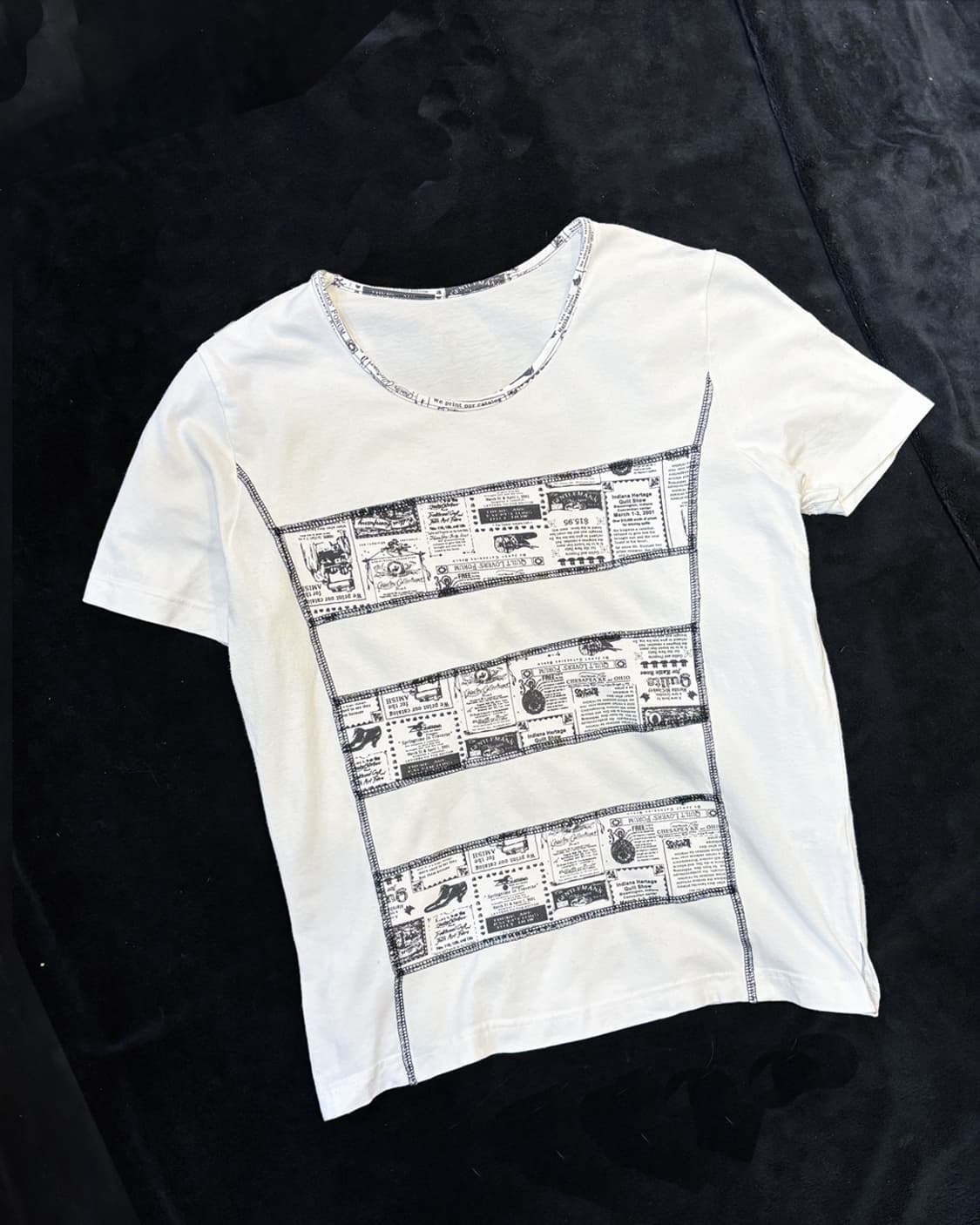 일본빈티지 절개 티셔츠 상품이미지1