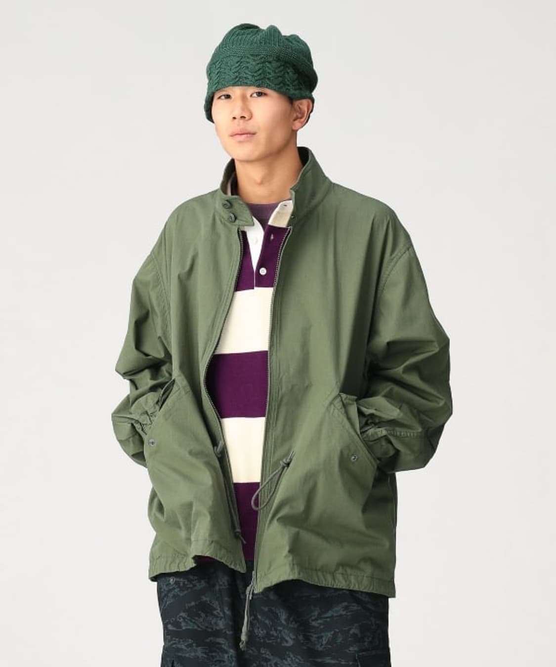 빔즈 G9 모즈 블루종 자켓 L 상품이미지3