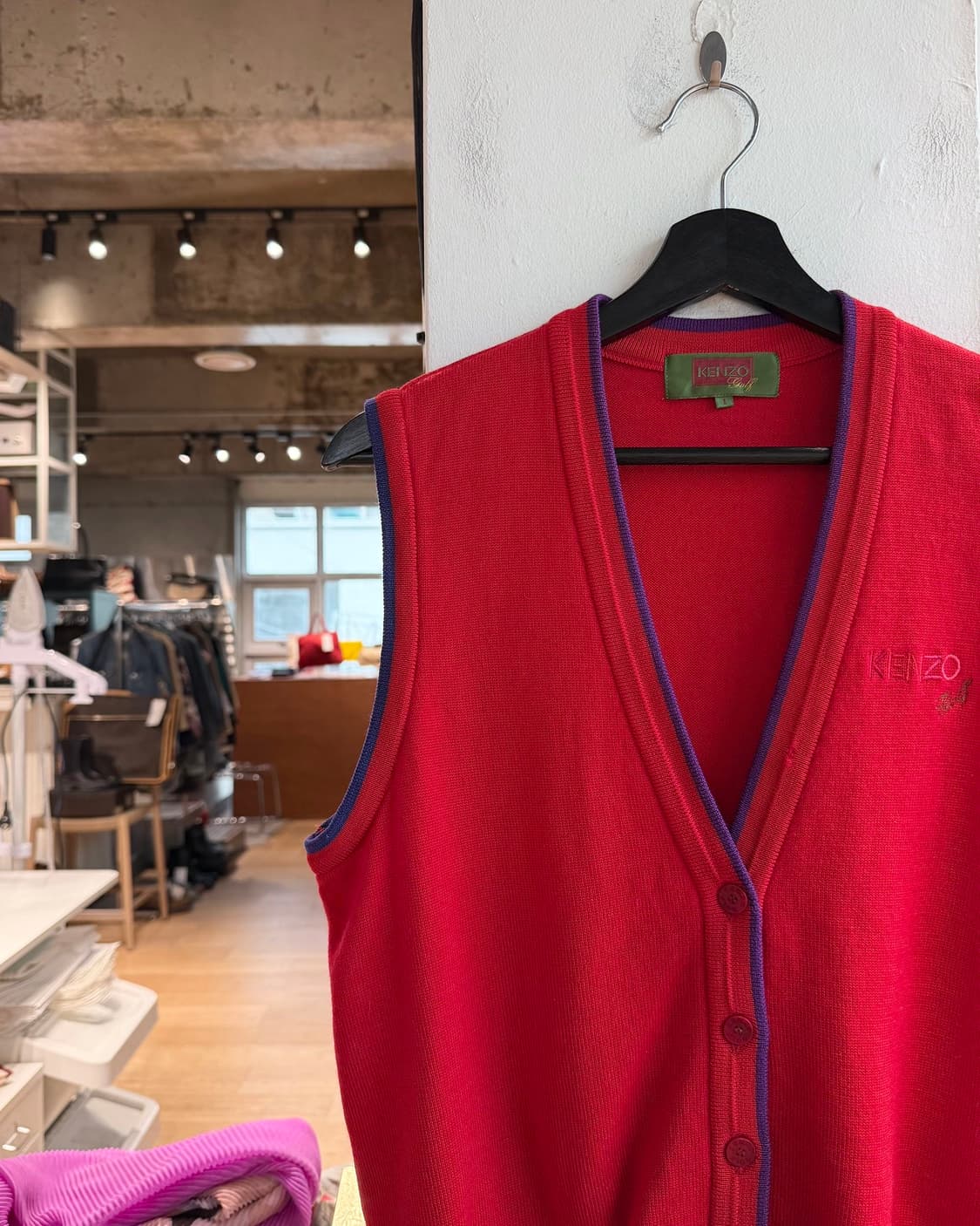 겐조 골프 레드 베스트 자켓  상품이미지4