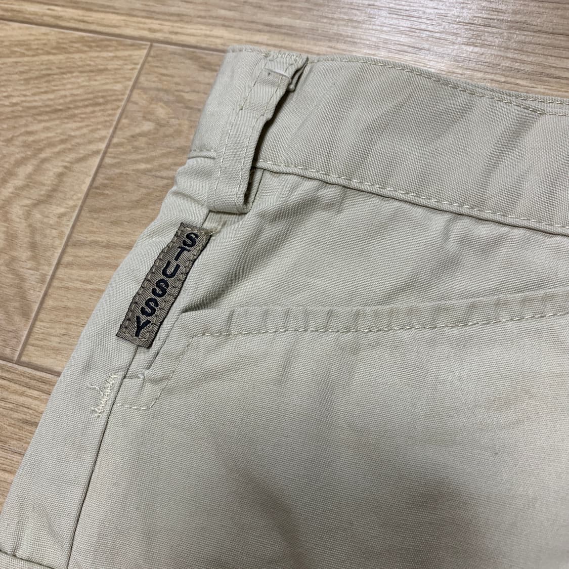 32) Stussy 스투시 90s 미국산 빈티지 카키 카고 반바지 상품이미지5
