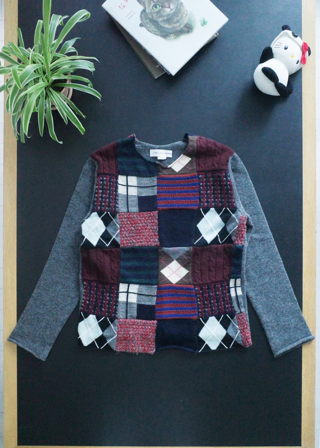 꼼데가르송 셔츠 패치워크 니트 상품이미지2