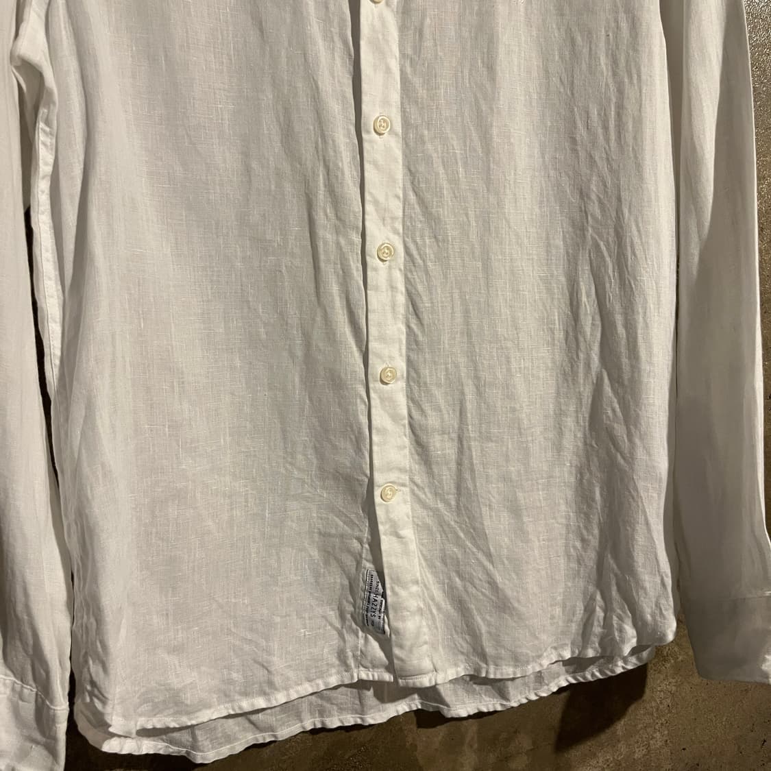 헤지스 린넨 화이트 셔츠 상품이미지3