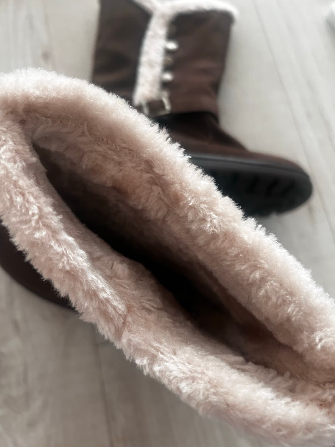 빈티지 브라운 털부츠 상품이미지2