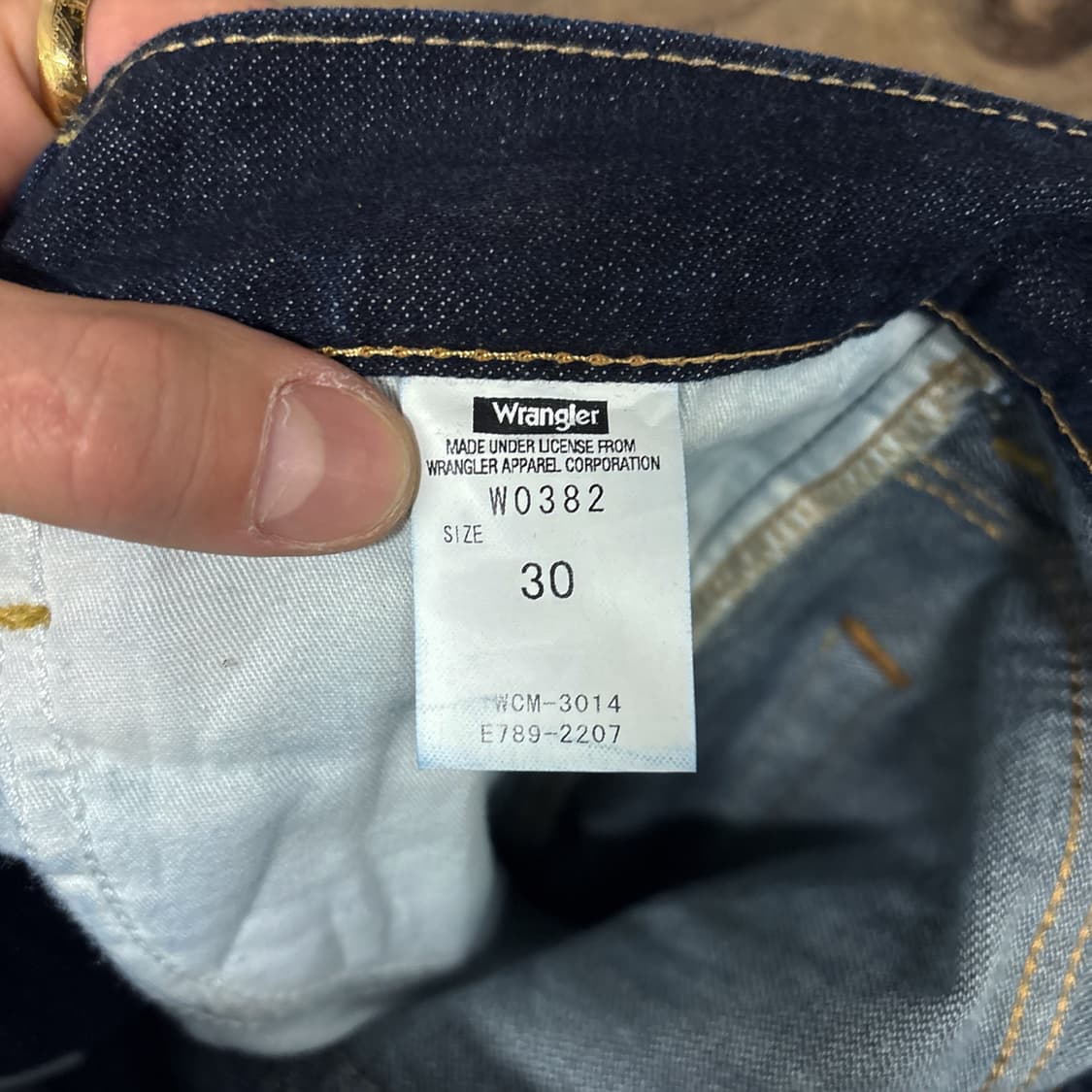 00s 랭글러 재팬라인 빅W 포켓 라이트코튼 데님팬츠 N1200    상품이미지7