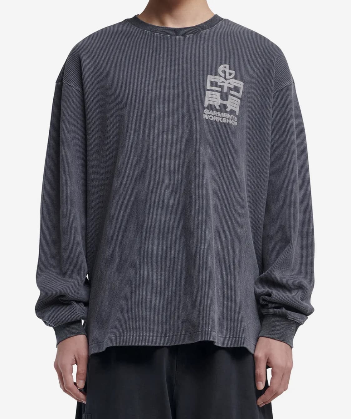 노매뉴얼 폴리테루 OVERDYED WAFFLE LONG SLEEVE 상품이미지1