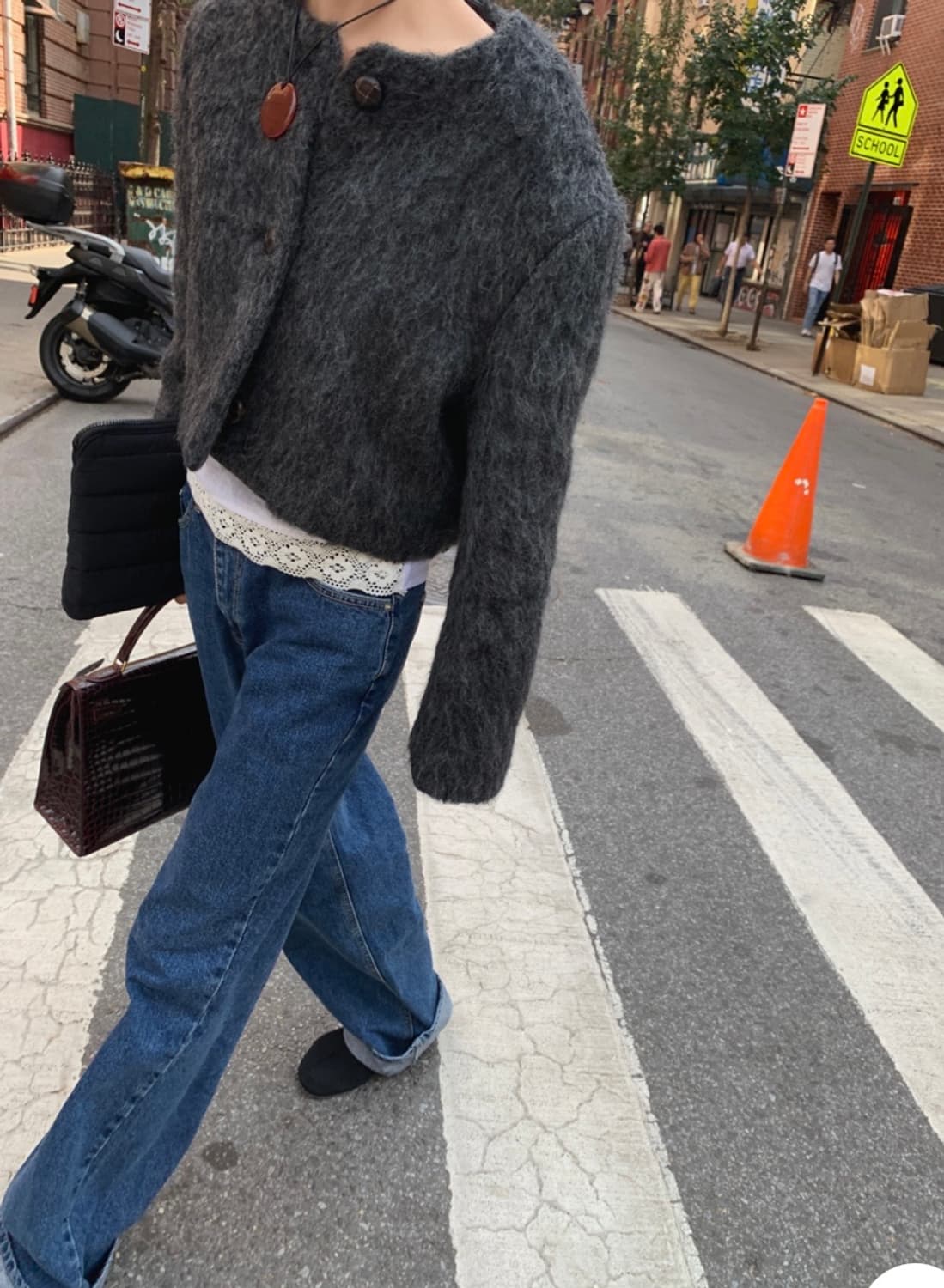 메이비베이비 디어리스트 dearest 크롭 울자켓 상품이미지2