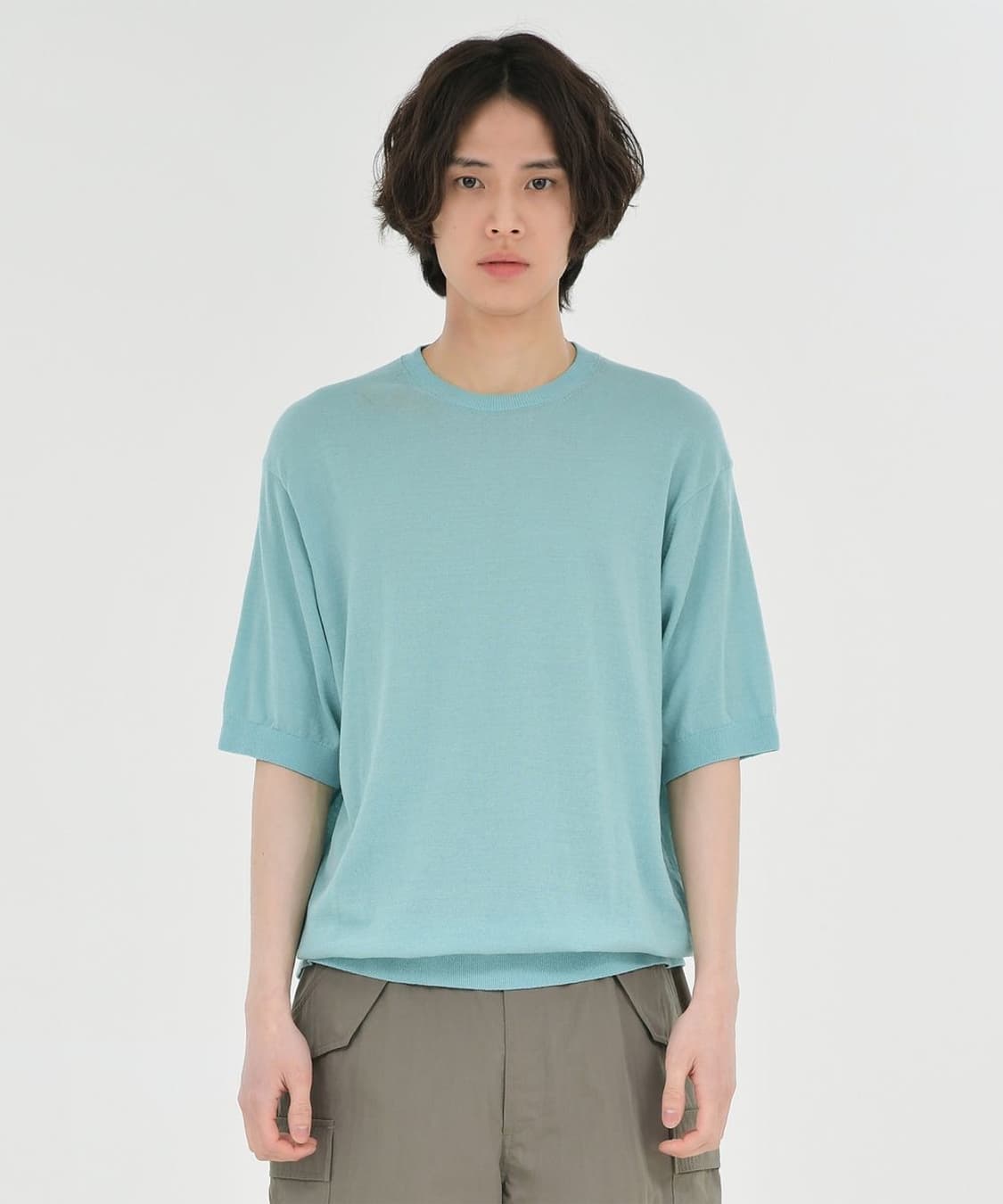 브라운야드 수피마 코튼 하프니트 4사이즈 상품이미지1