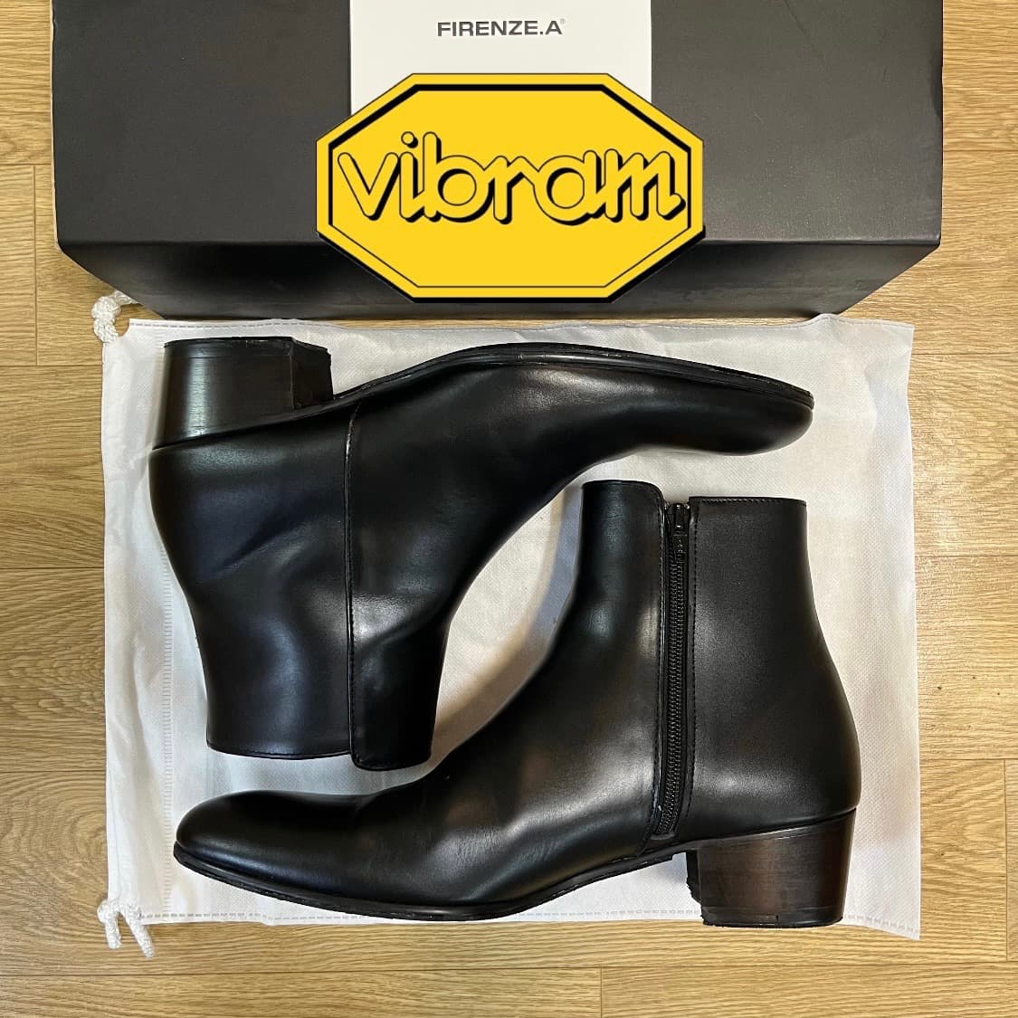270) 피렌체 아뜨리에 지퍼 첼시부츠 앵클부츠 3335 블랙 비브람 상품이미지1