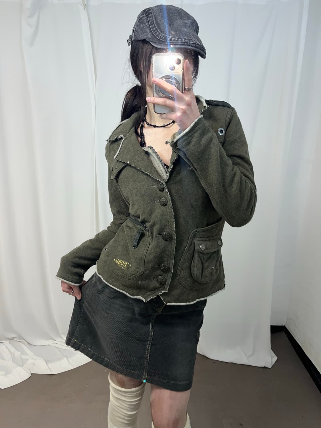 Fubu 카키 그런지 자켓 상품이미지3