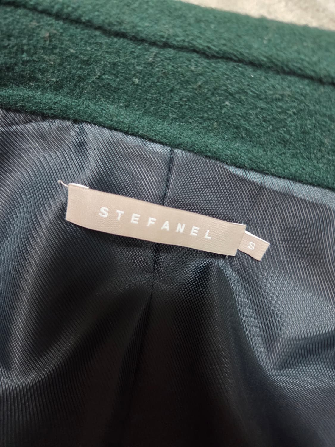 stefanel딥그린코트 상품이미지4