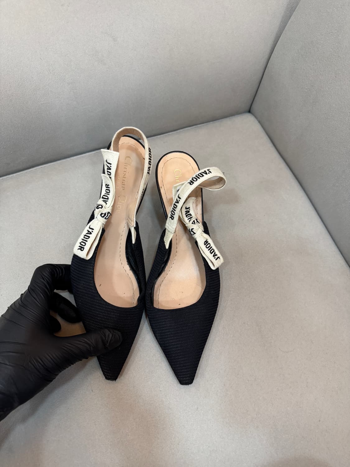 디올 펌프스 슬링백 힐 구두 36.5사이즈  상품이미지2