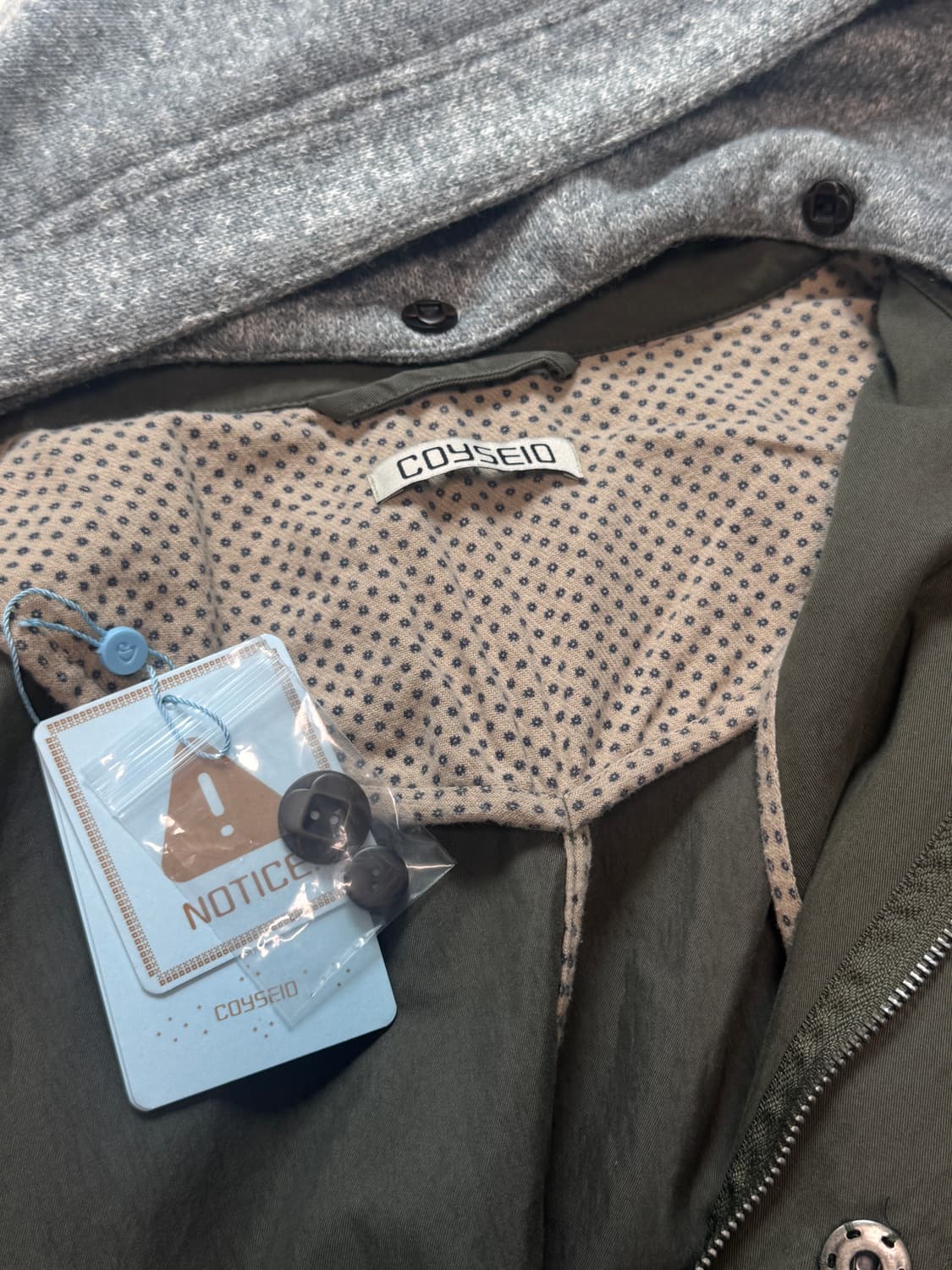 코이세이오 야상 밀리터리 자켓 머드 카키 상품이미지2