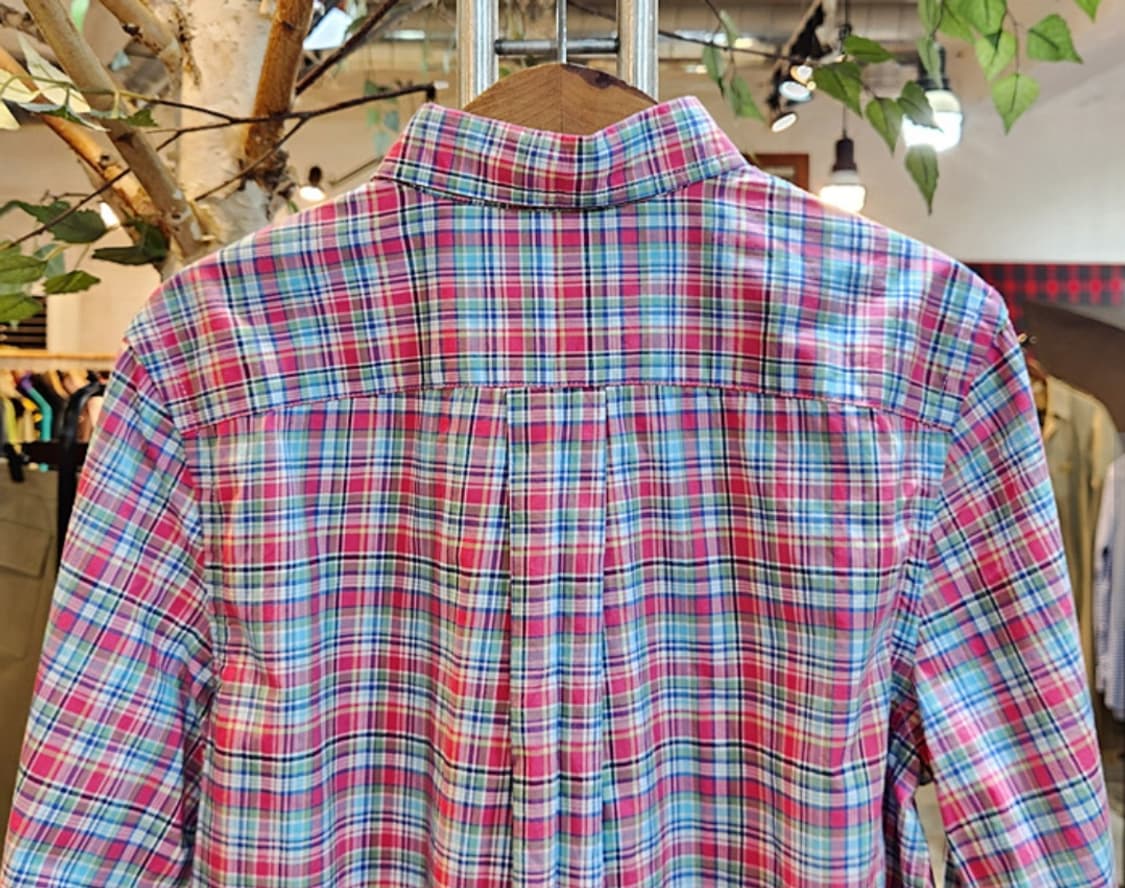 RALPH LAUREN 랄프 로렌 코튼 체크 카라 셔츠 상품이미지7