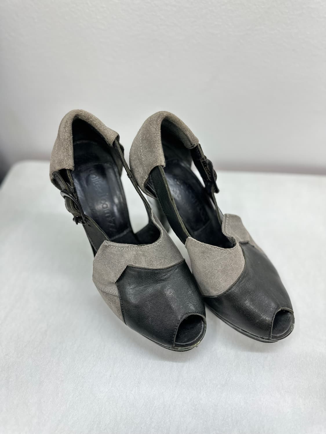 유나이티드 밤부 스웨이드x 에나멜 가죽 펌프스 united bamboo  상품이미지2