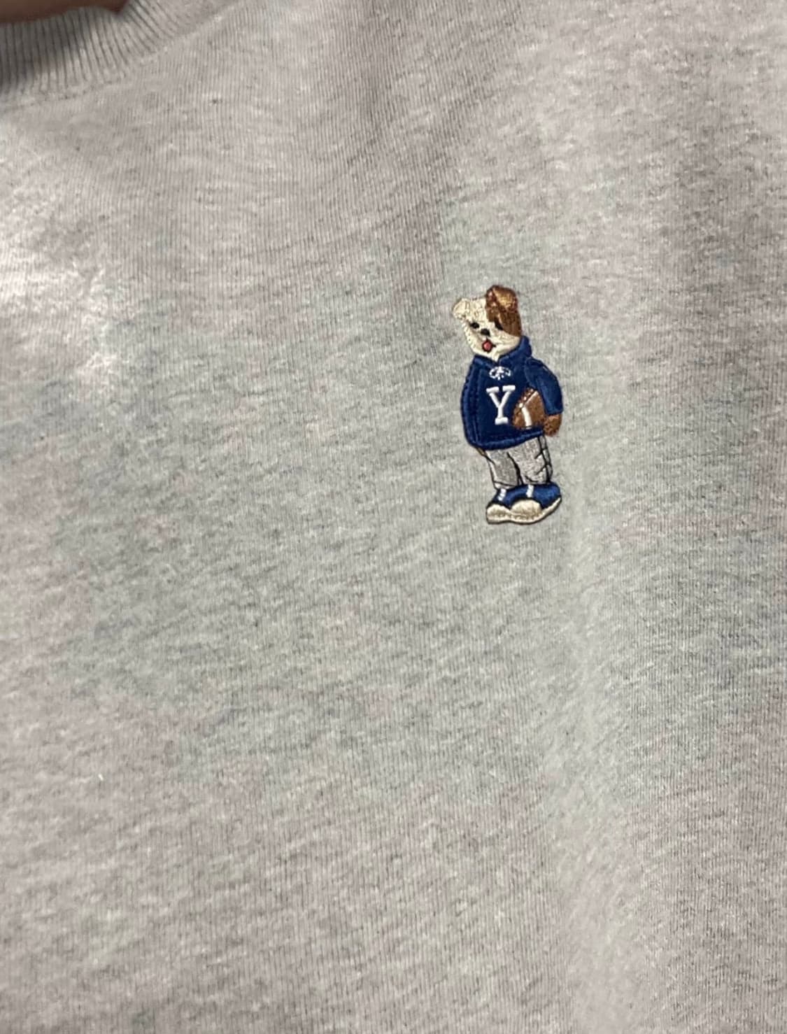 Yale 불독 자수 맨투맨 상품이미지3