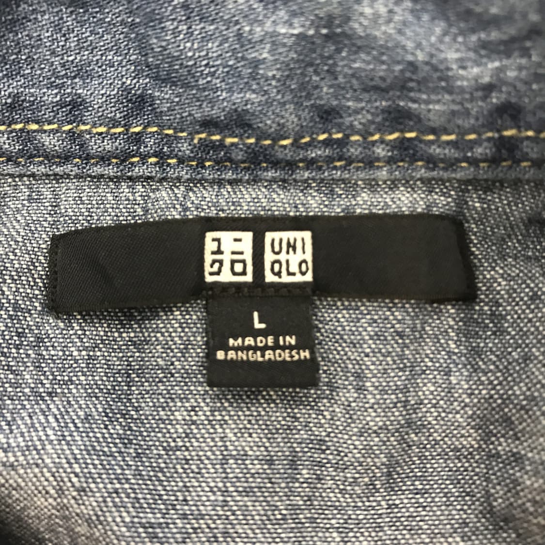 유니클로 웨스턴 데님셔츠 스냅단추 [L] 상품이미지5