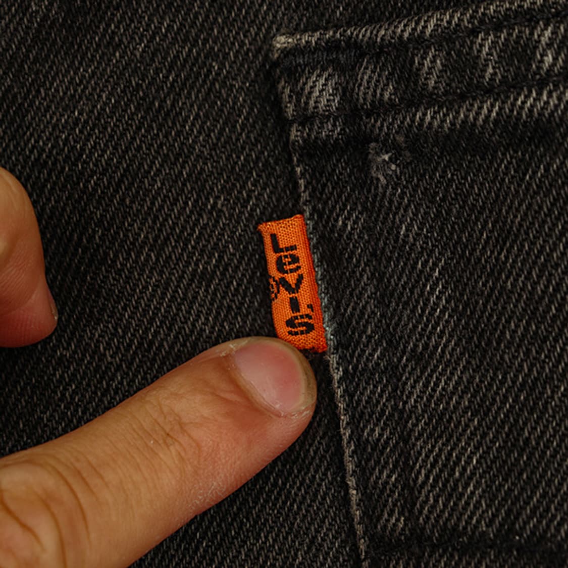 리바이스 90s OT 550 블랙 워시드 데님 진 34 상품이미지6