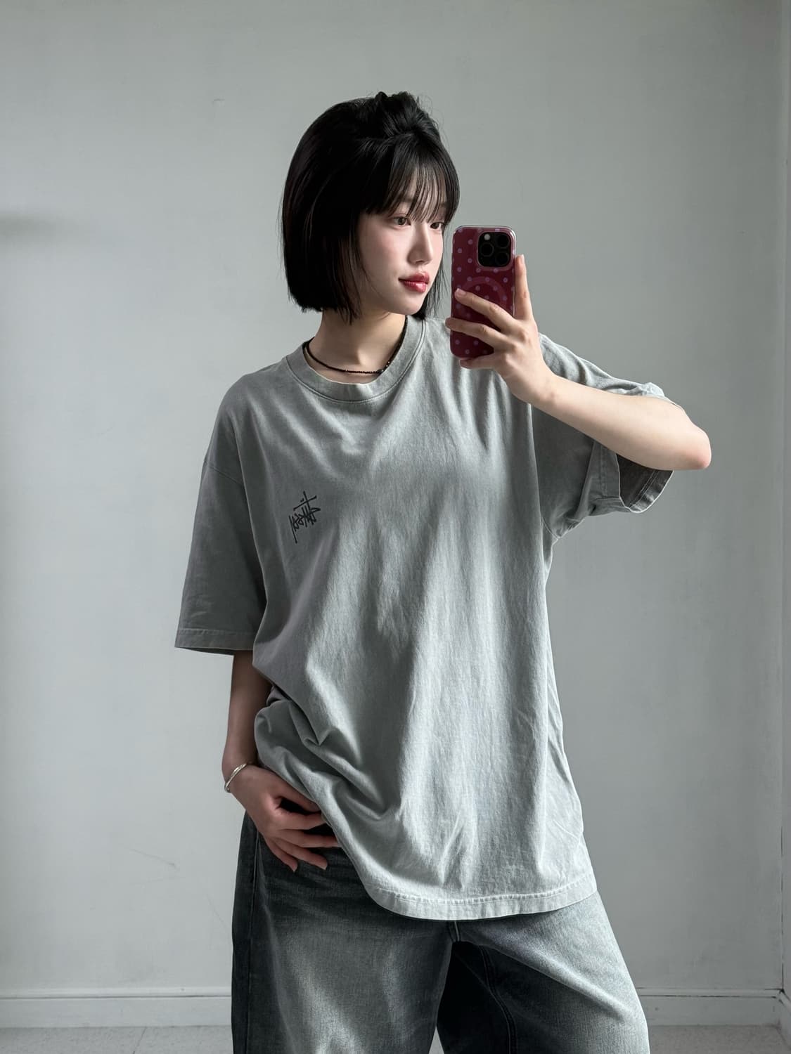 스투시 피그먼트 빅로고 반팔 상품이미지1