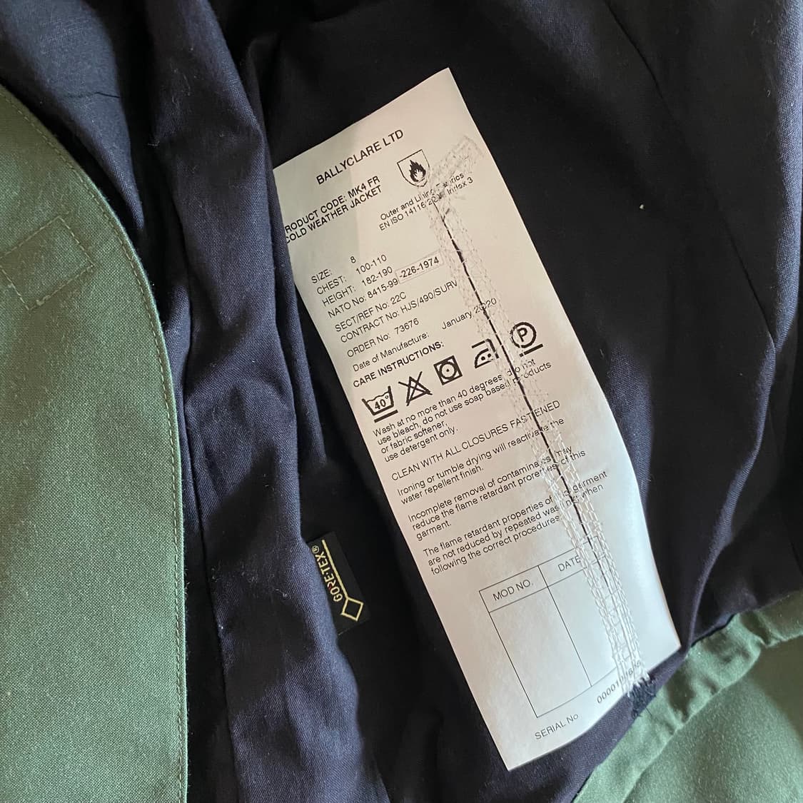 [8,105~] Raf MK4 고어텍스 밀리터리 자켓  상품이미지4