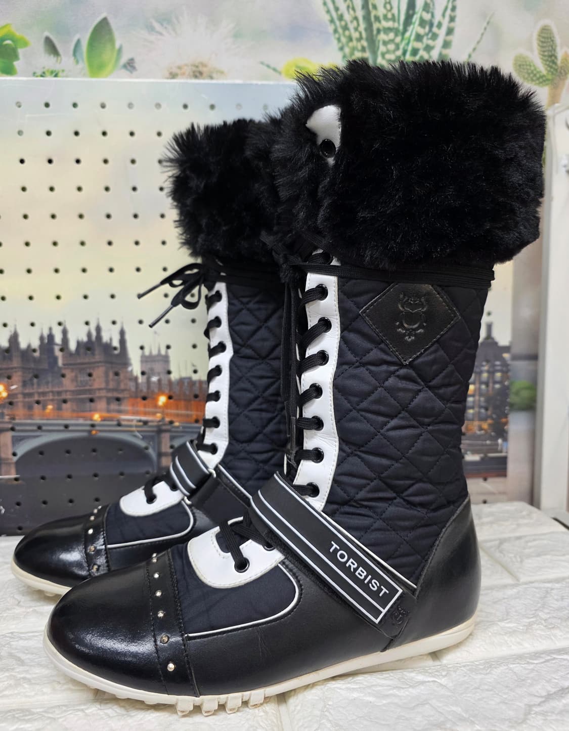 톨비스트 스파이크리스 골프부츠 여성 겨울골프화 245~250 LB78 상품이미지1