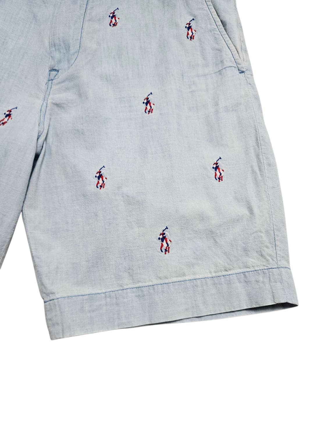 폴로 랄프로렌 신형 샴브레이 포니 자수 반바지 상품이미지6