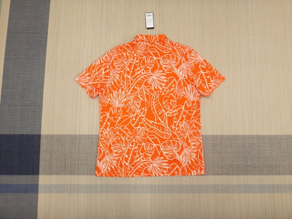 (105) 핑 골프 잎새 문양 카라넥 반팔 티셔츠 상품이미지2