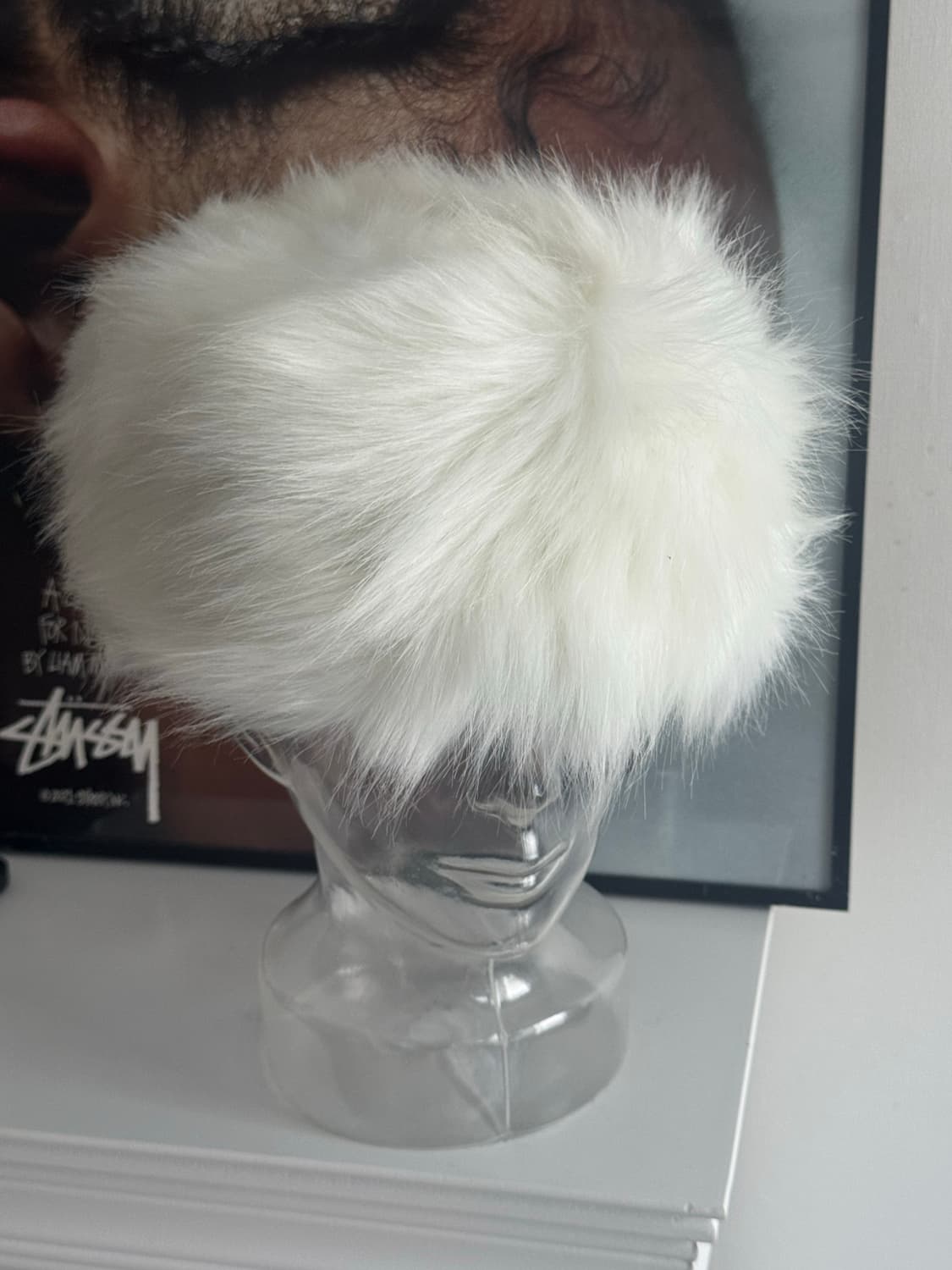 당일배송 퍼모자 화이트 털모자 상품이미지2