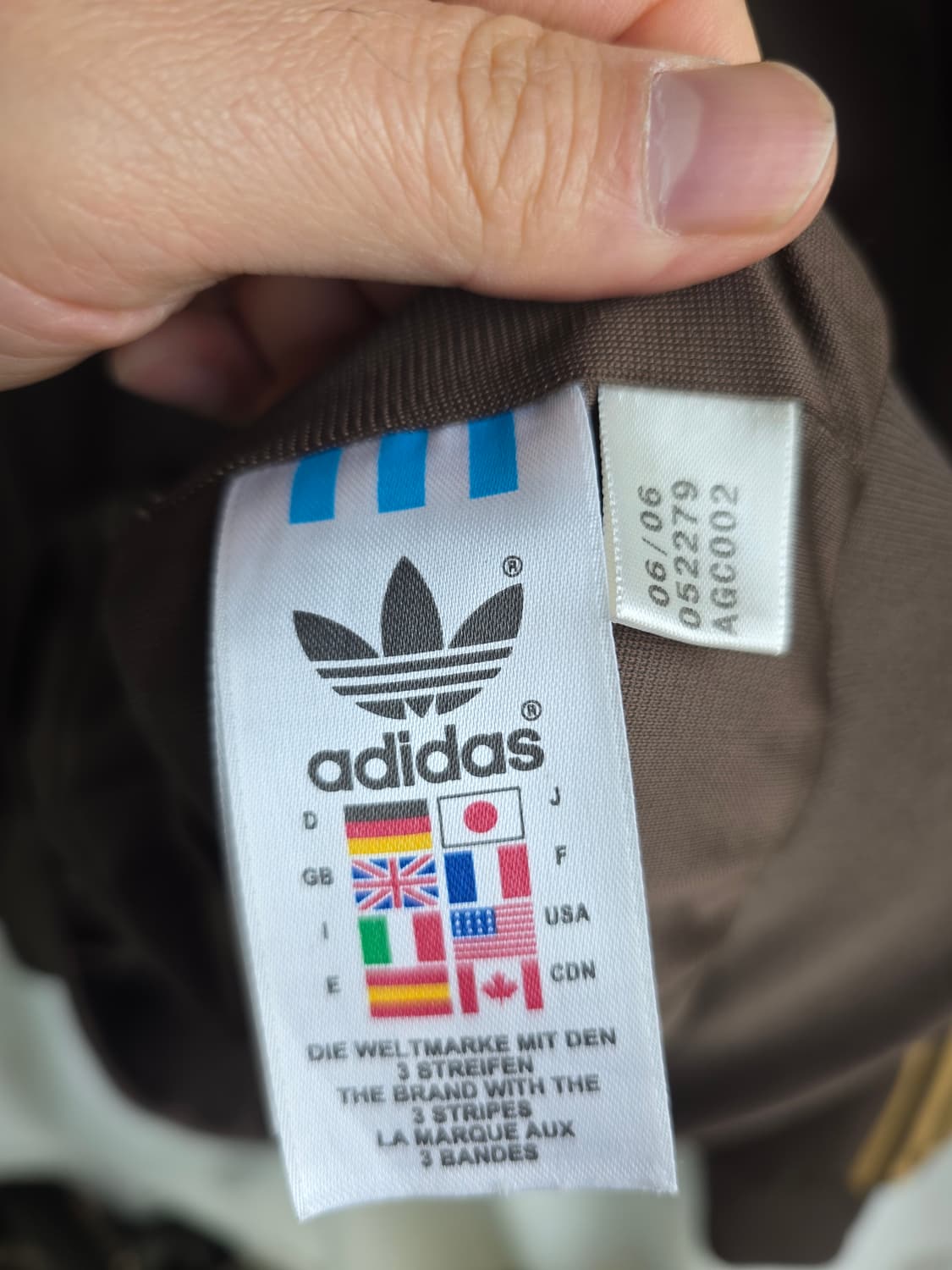 00s 아디다스 브라운 삼선 트랙 자켓 상품이미지8