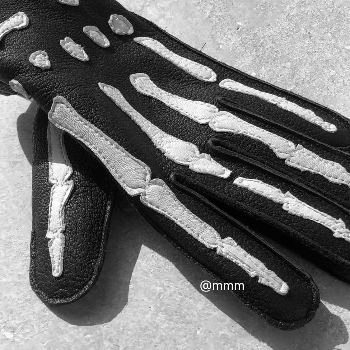 [Premium] 스컬 가죽 장갑 상품이미지2