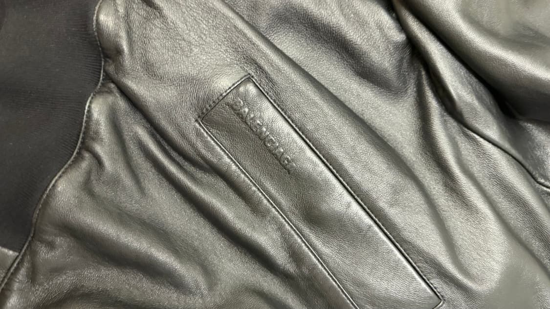 [XL] balenciaga leather blouson jacket 상품이미지3