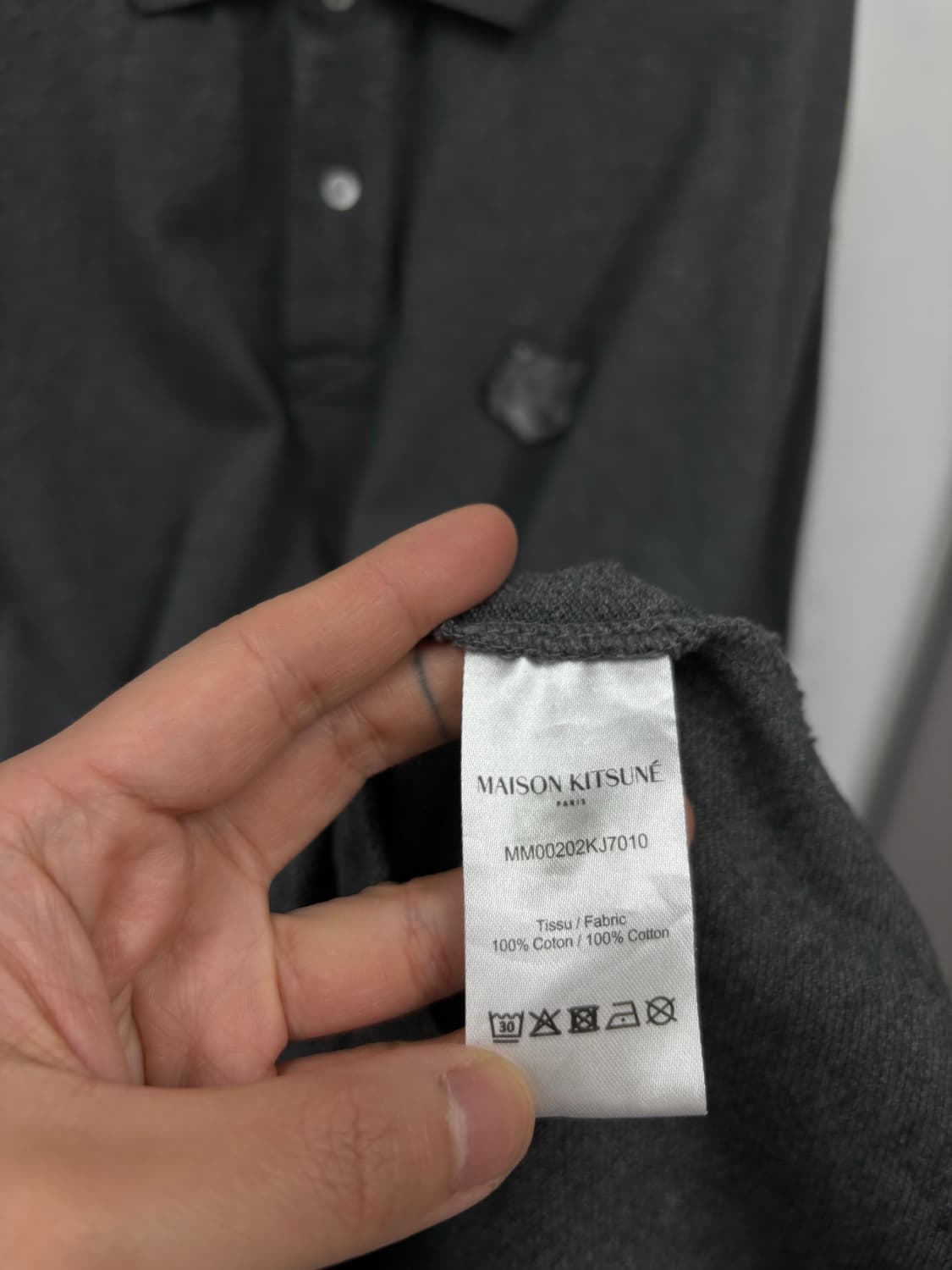  메종키츠네 헤드패치 피케 반팔티 상품이미지5