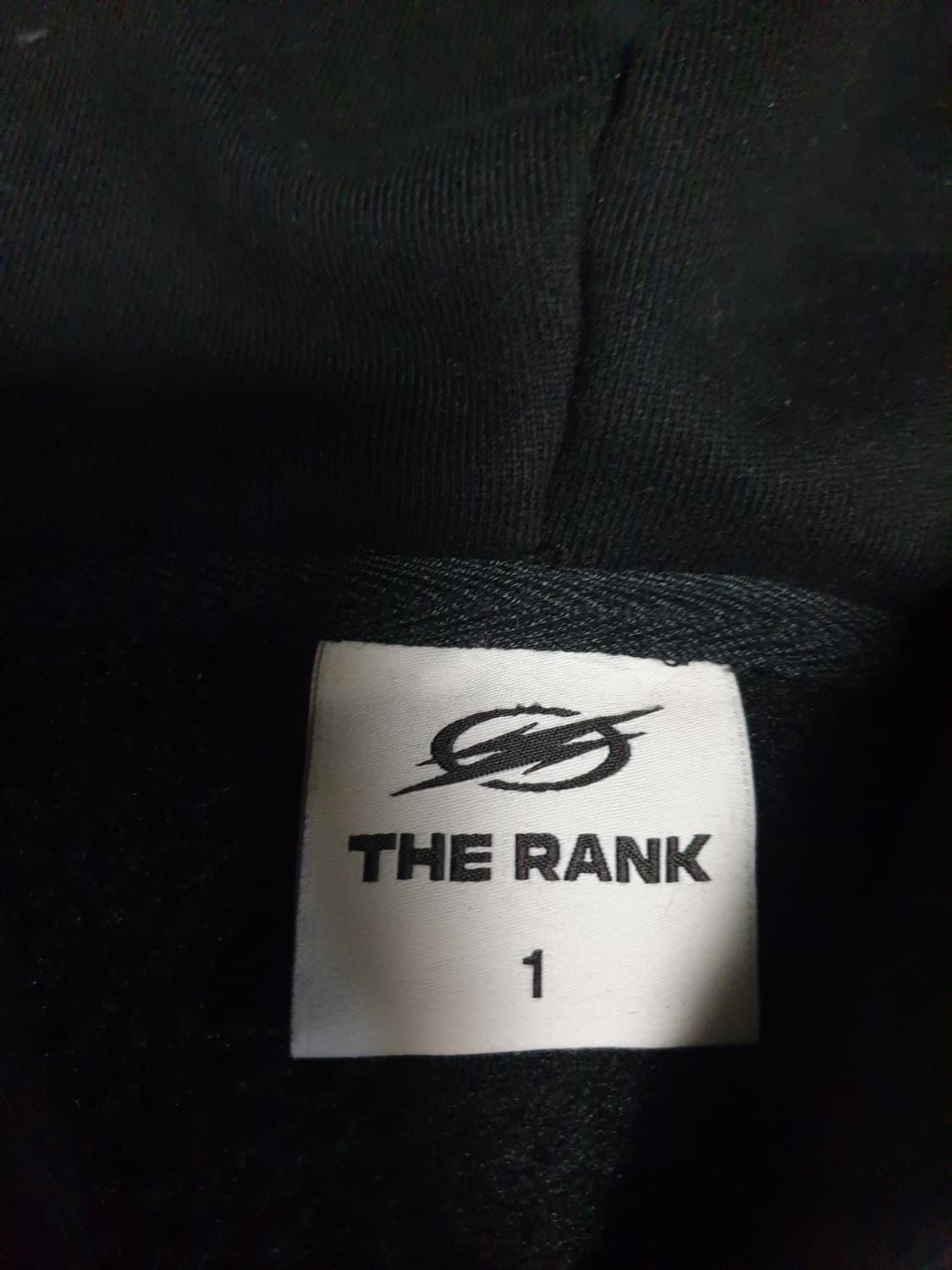 THE RANK 버닝 레볼루션 기모 후드집업 블랙  (1사이즈) 상품이미지6