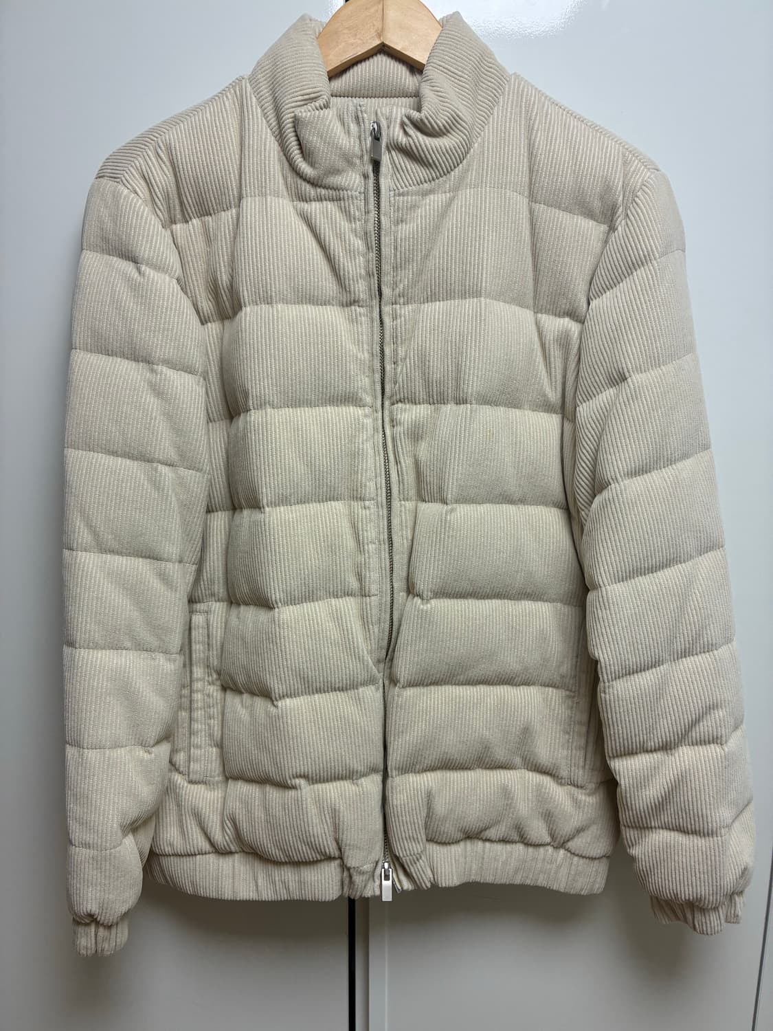 제이리움 코듀로이 아이보리 다운 M 상품이미지1