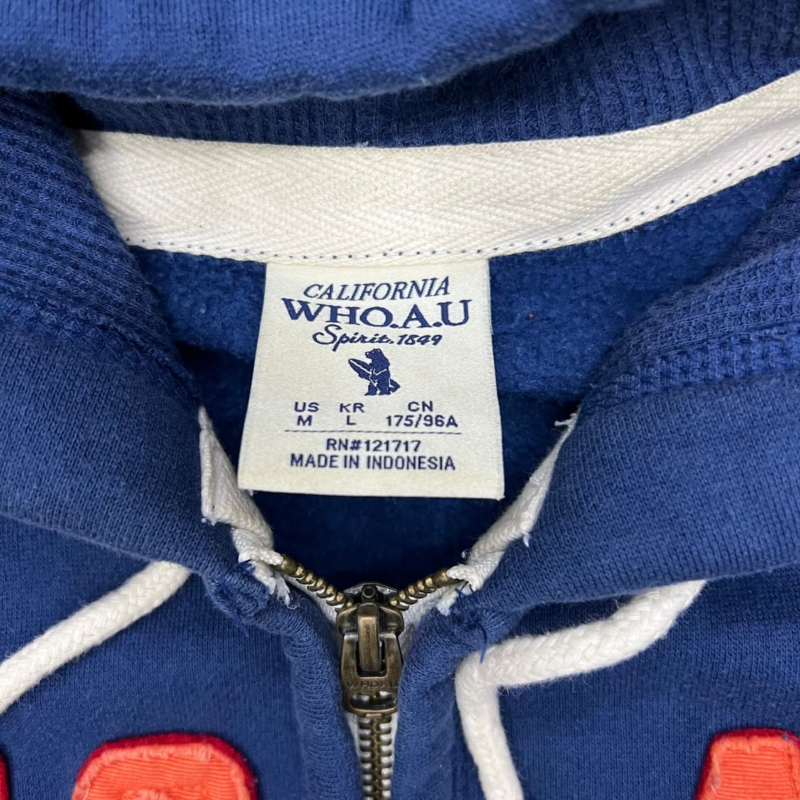 착샷O 후아유 블루오렌지 후드집업 상품이미지2