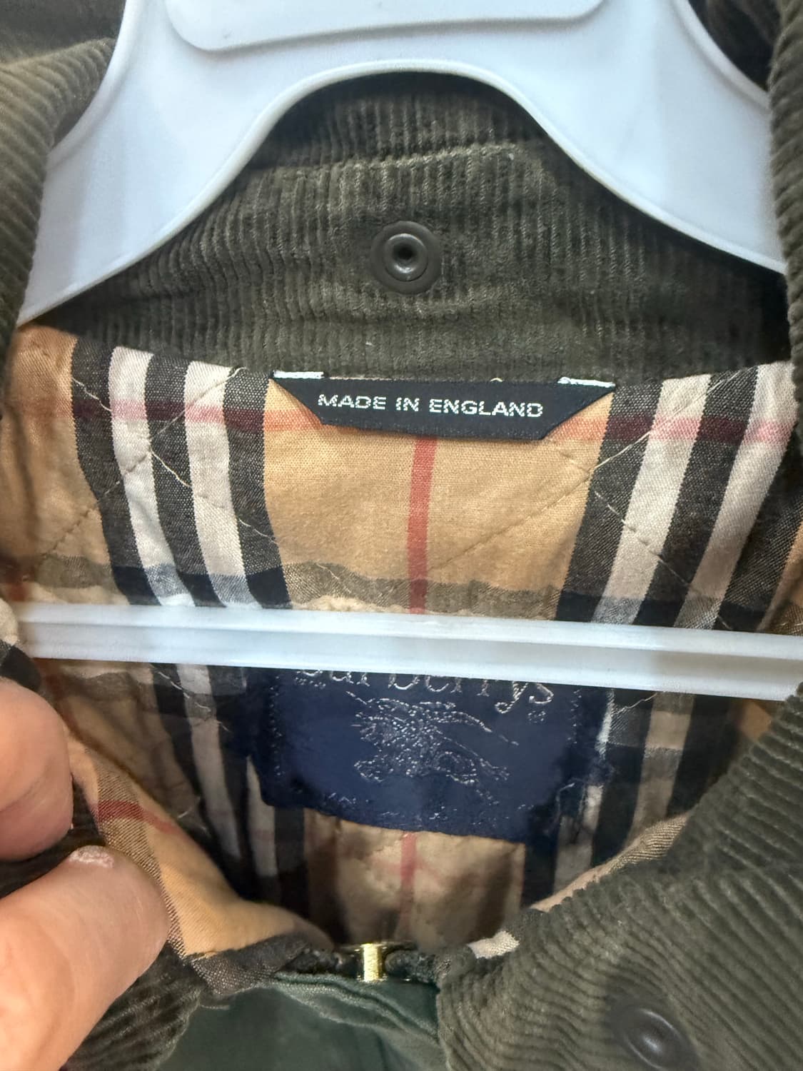 100 정품 버버리 빈티지 후드야상자켓 팝니다 상품이미지3
