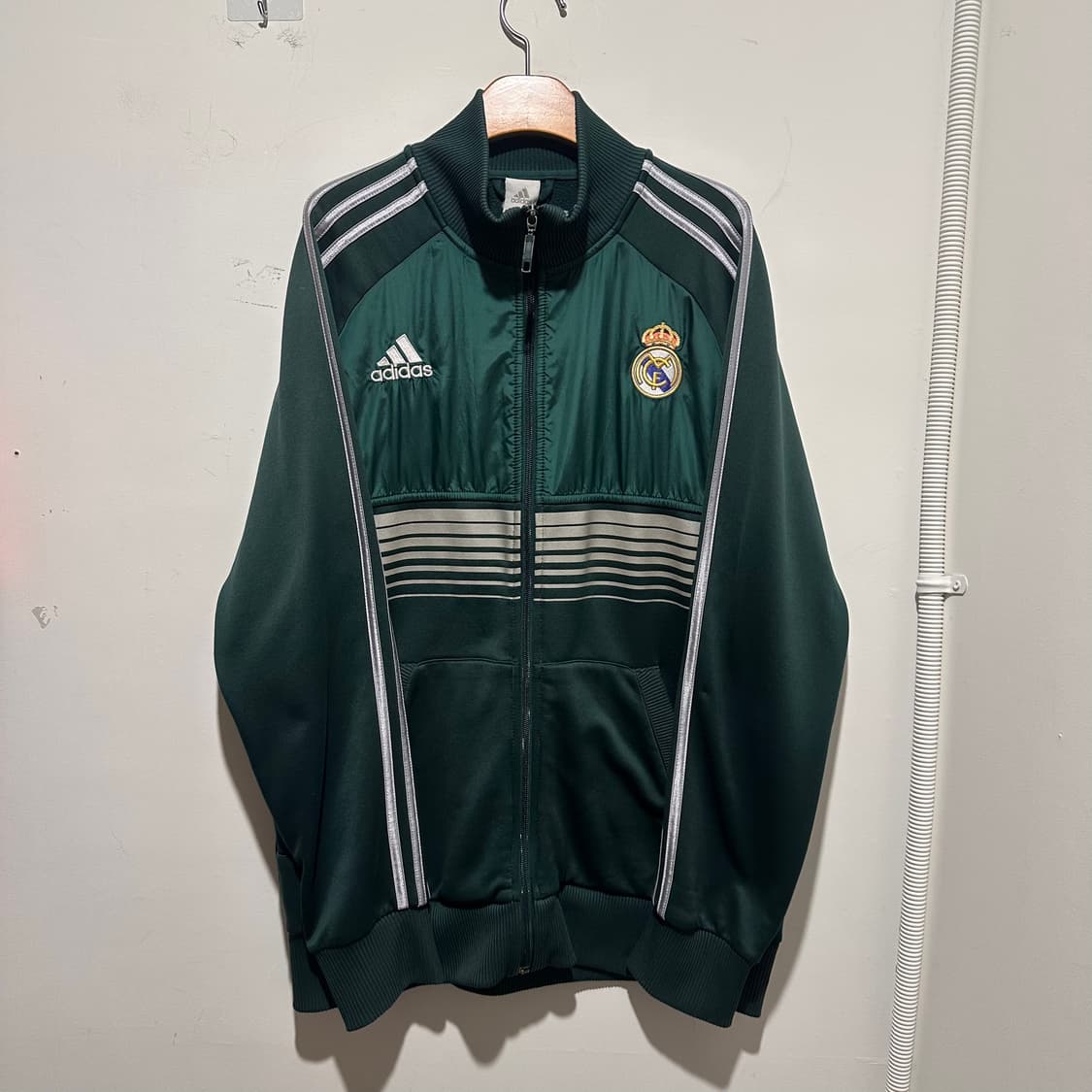 아디다스 레알마드리드 트랙탑 그린 져지 상품이미지1