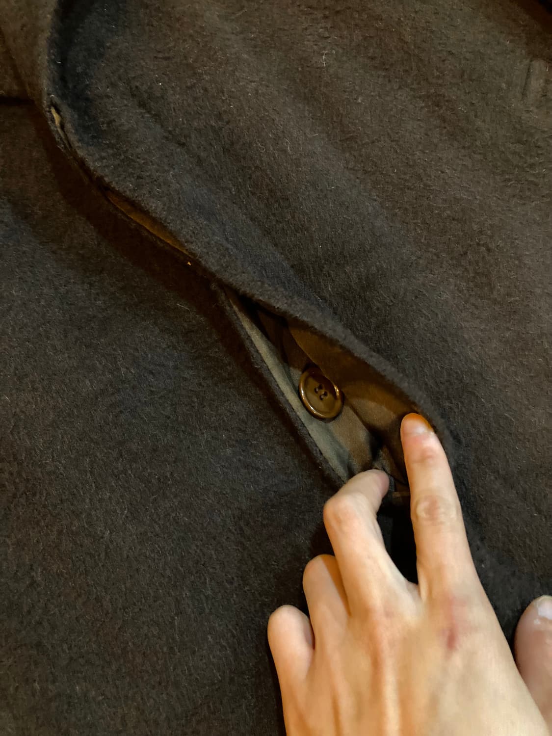 JPN vtg 싱글 캐시미어 코트 상품이미지7