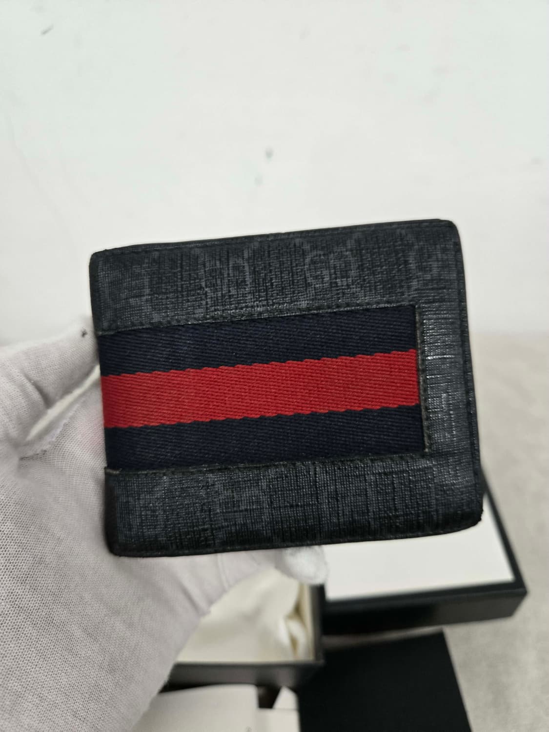 [보증서 정품] 구찌 웹삼선 반지갑 상품이미지2