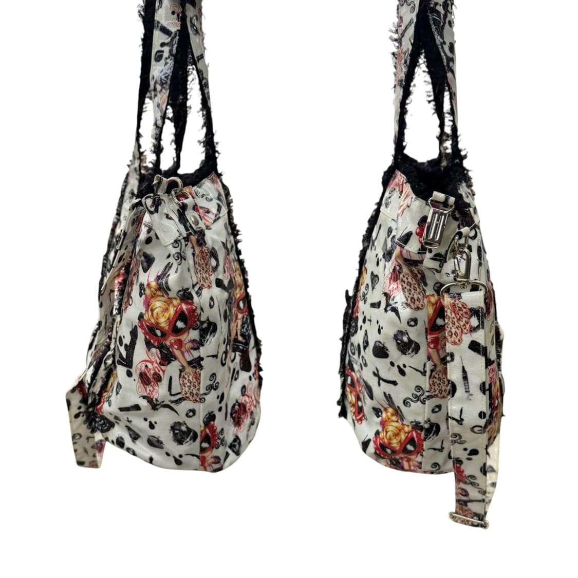 히스테릭글래머 2웨이 PVC 프릴 레이스 숄더백 아이보리 상품이미지6